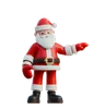 Santa Claus Pointing To One Side