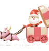 Santa Claus Riding A Carriage