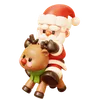 Santa Claus Riding Reindeer