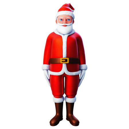Santa Claus Showing No Gesture  3D Illustration