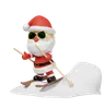 Santa Claus Sunglasses Skiing