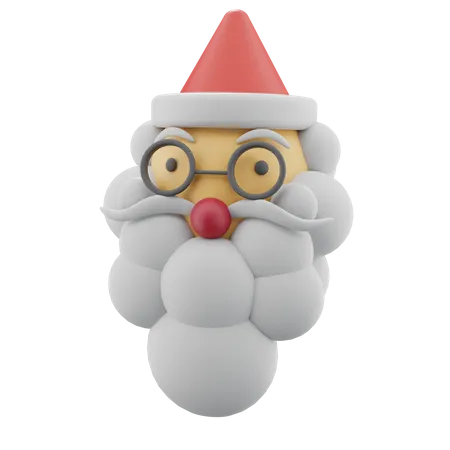 Christmas 3 D Santa Claus Illustration 3D Icon