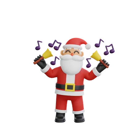 3 D Illustration Santa Clause With Merry Christmas And Happy New Year 3D Illustration