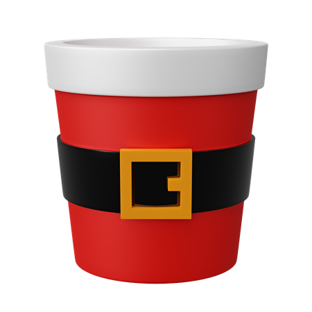 Santa Cup 3D Icon