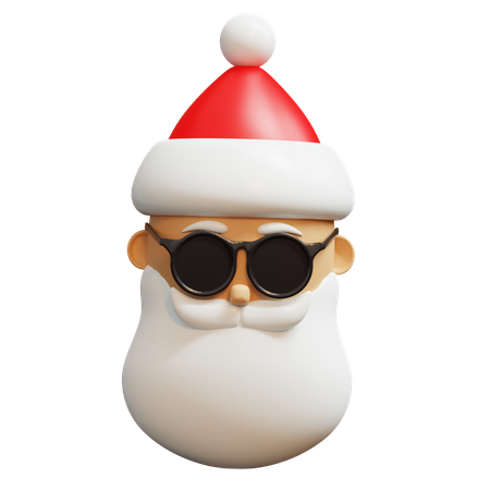 Santa Face  3D Icon