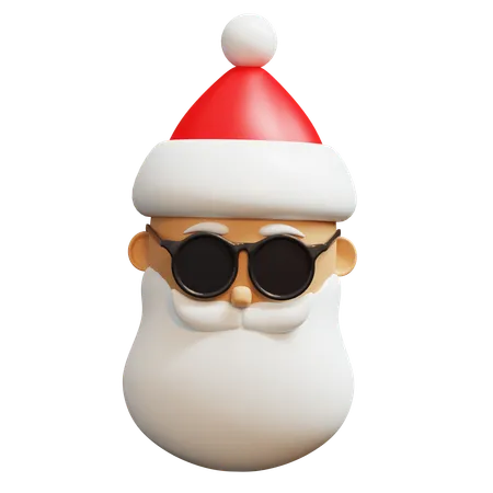 Santa Face  3D Icon