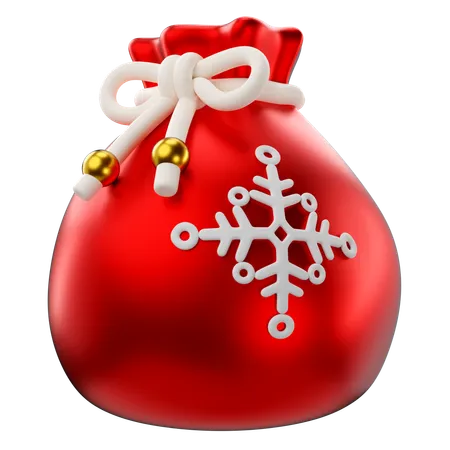 Santa Gift Bag  3D Icon