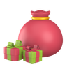 graphics of santa bag