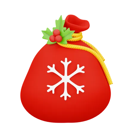 Santa Gift Sack  3D Icon