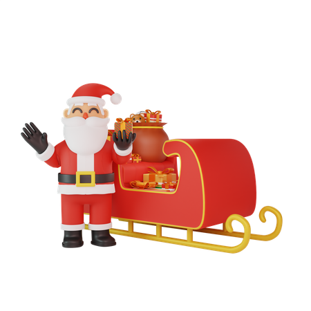 Santa Gifts 3D Illustration