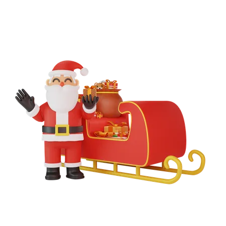 Santa Gifts 3D Illustration