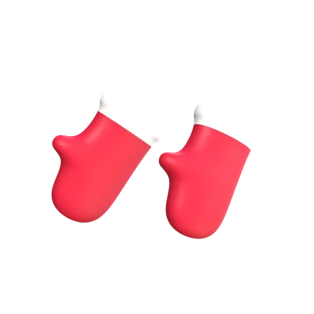 Santa Gloves  3D Icon