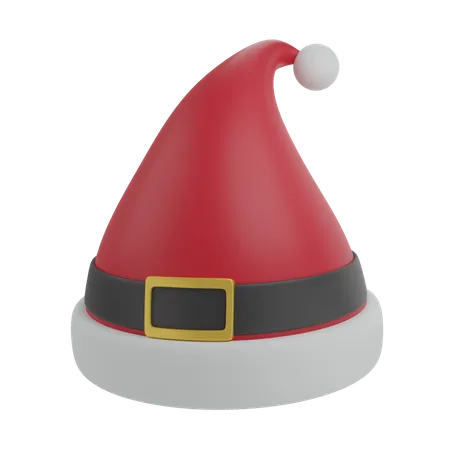 Santa Hat 3 D Illustrations Christmas Icon 3D Icon