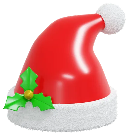 Santa Hat 3 D Icon Christmas Illustration 3D Icon