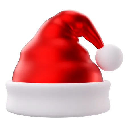 3 D Rendering Of Christmas Santa Hat Icon 3D Icon