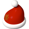 3d santa hat emoji 3d