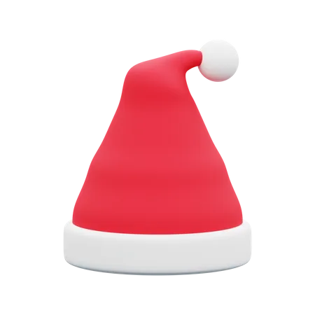3 D Rendering Of Red Santa Hat Christmas Holiday Isolated 3D Illustration