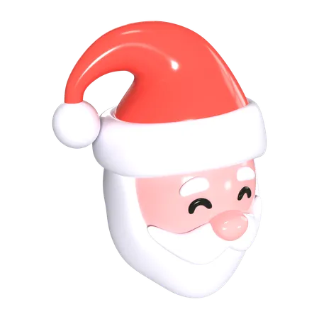 This Is Santa Head 3 D Render Illustration Icon It Comes As A High Resolution PNG File Isolated On A Transparent Background The Available 3 D Model File Formats Include BLEND OBJ FBX And GLTF 3D Icon