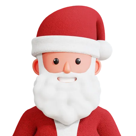 Santa Head  3D Icon