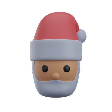 Santa head  3D Icon