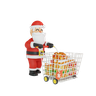 santa holding cart emoji 3d