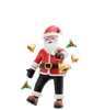 santa ringing jingle bell