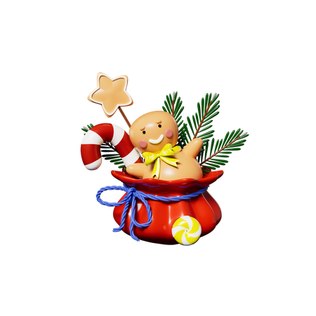 Santa Sack  3D Icon