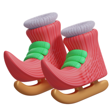 Santa shoes  3D Icon