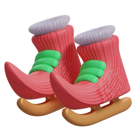 Santa shoes  3D Icon