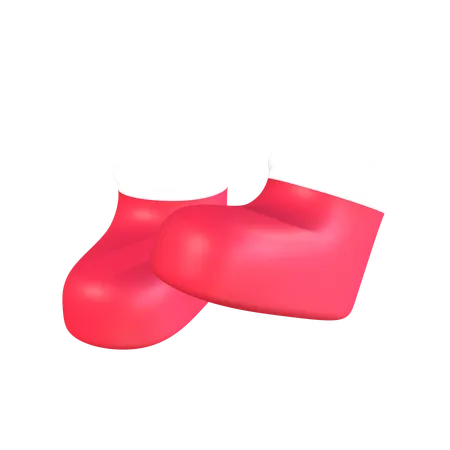 Santa Shoes  3D Icon