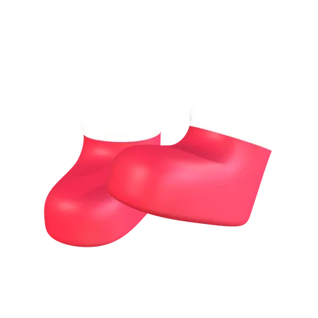 Santa Shoes  3D Icon