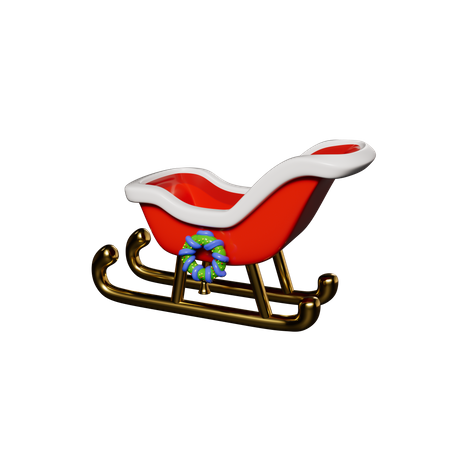 Santa Sled  3D Icon