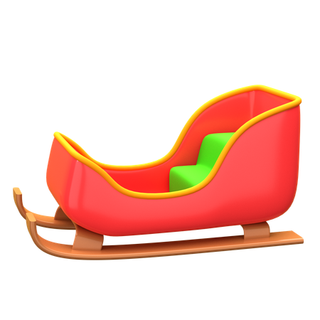 Santa Sledge  3D Icon