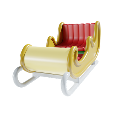 Santa Sledge  3D Icon