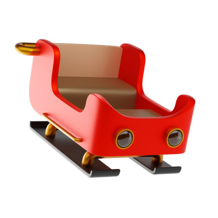 Santa Sledge  3D Icon