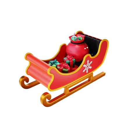 Santa Sleight  3D Icon