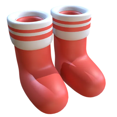 Santa Sock  3D Icon