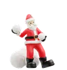 santa throwing snowballs