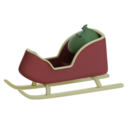 Trenó do Papai Noel  3D Icon