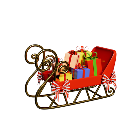 Trenó do Papai Noel  3D Icon