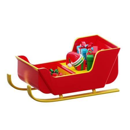 Trenó do Papai Noel  3D Icon