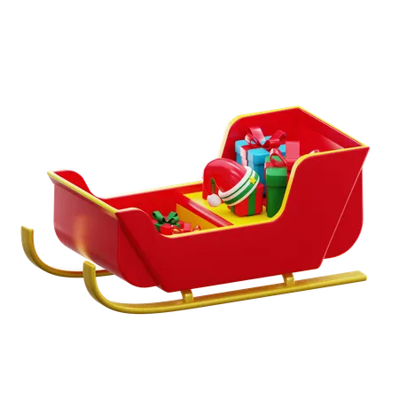 Trenó do Papai Noel  3D Icon