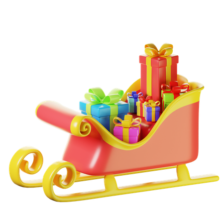 Santa Vehicle  3D Icon