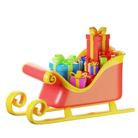 Santa Vehicle  3D Icon