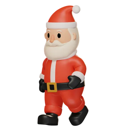 Santa Claus 3 D Post Set 3D Illustration