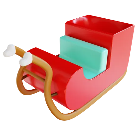 Santas Carriage  3D Icon