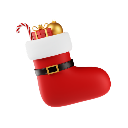 Santas Sock  3D Icon