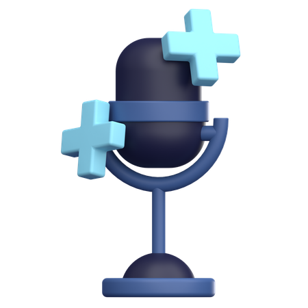 Podcast santé  3D Icon