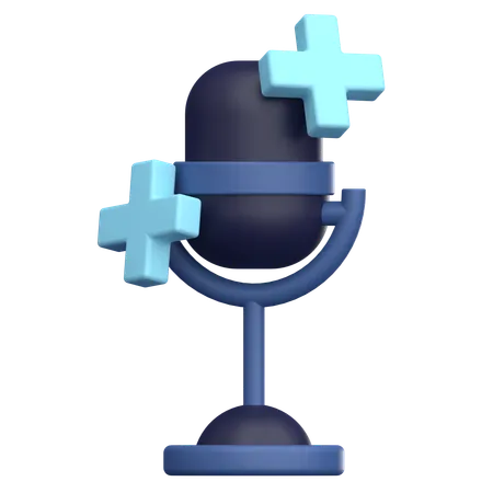 Podcast santé  3D Icon