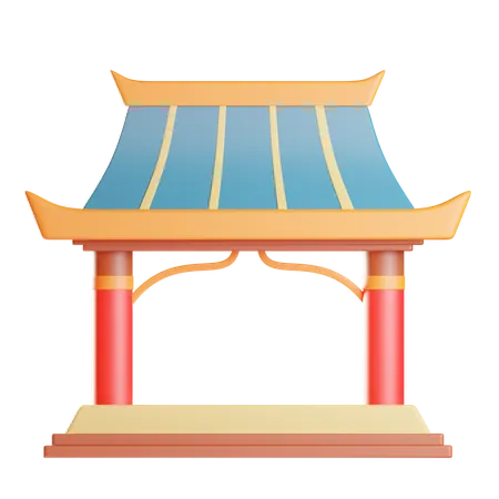 Santuário chinês  3D Icon